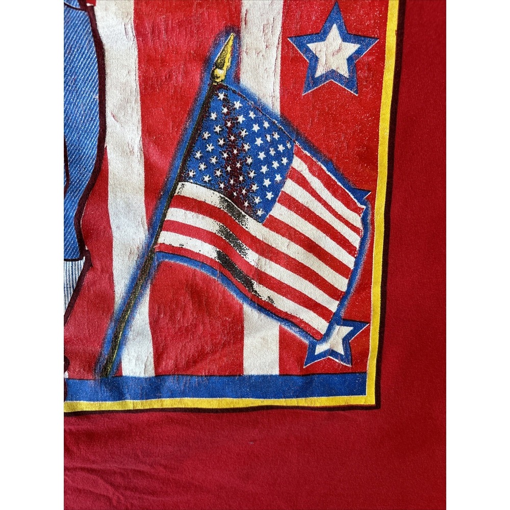 VTG Betty Boop Shirt All American Betty Flag Cartoon 90s USA XL Grunge RARE‎ - Picture 5 of 13